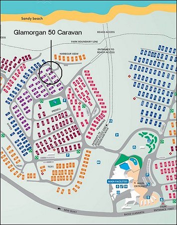 Glamorgan 50 Caravan location